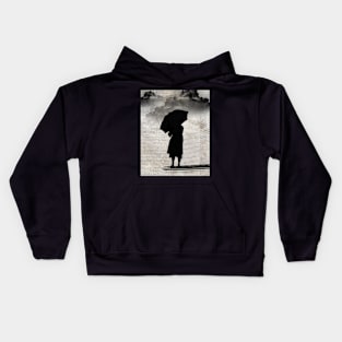 It Never Rains But It Pours Silhouette Kids Hoodie